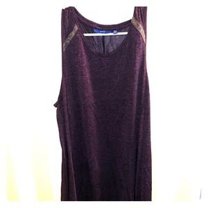 Deep purple sleeveless top